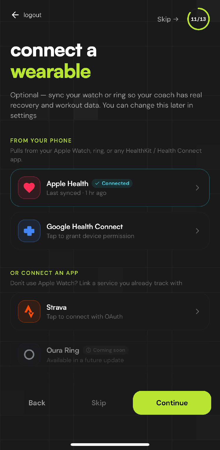 Connect a wearable screen